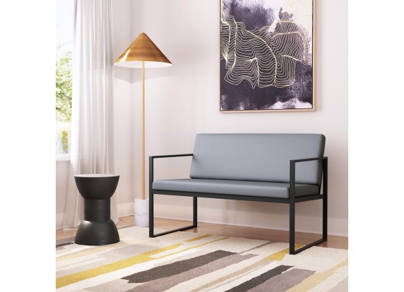 Zuo Modern Claremont Sofa in Gray - Lifestyle