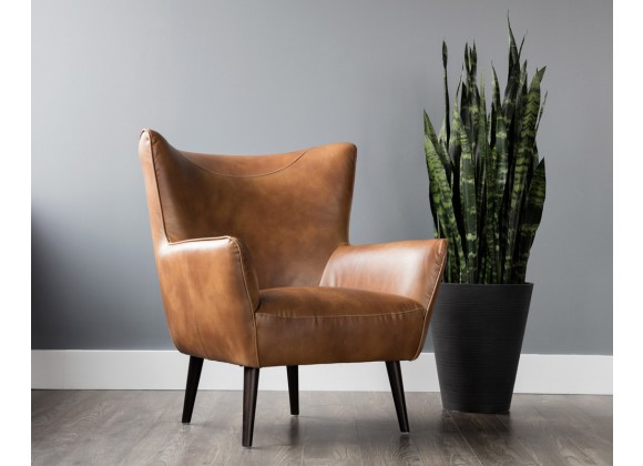 Luther Lounge Chair - Tobacco Tan - Lifestyle