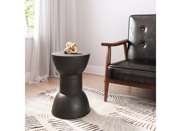 Zuo Modern Wisdom Side Table in Black - Lifestyle