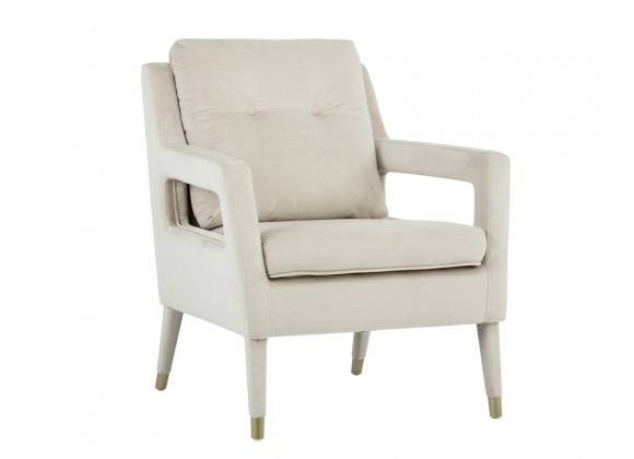 Oxford Lounge Chair - Piccolo Prosecco - Angled View