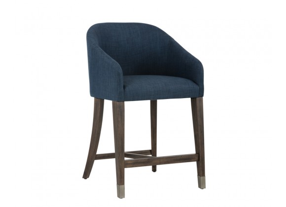 Nellie Counter Stool - Arena Navy - Angled View