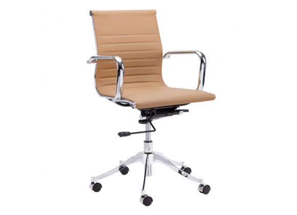 Tyler Office Chair - Tan - Angled