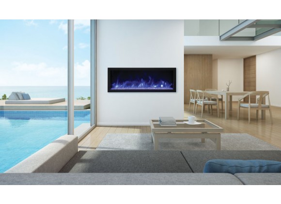 Remii 45" Extra Slim Indoor Or Outdoor Electric Fireplace - Lifestyle 1