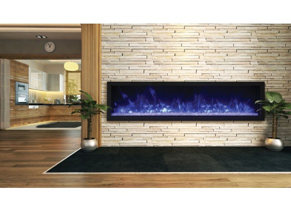 Remii 65" Extra Slim Indoor Or Outdoor Electric Fireplace - Lifestyle 1