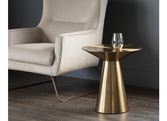 Carmel Side Table - Yellow Gold - Lifestyle