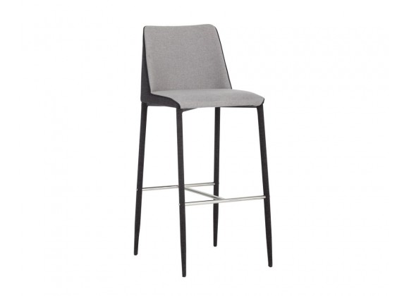 SUNPAN Renee Barstool - Armour Grey / Dark Slate, Frontview