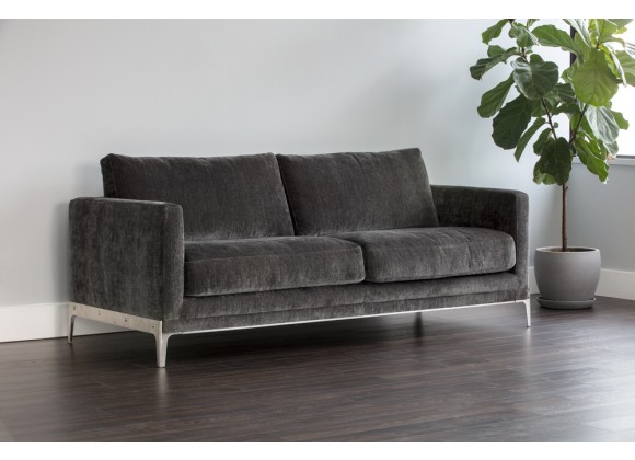 Sunpan Chandler Sofa - Thunder Grey - Lifestyle