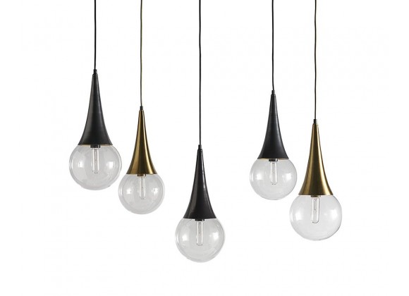 SUNPAN O'hara Pendant Light - Brass, Gunmetal, Lifestyle