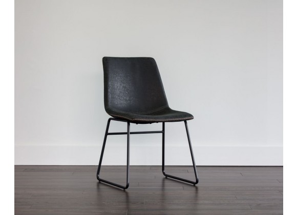 SUNPAN Cal Dining Chair - Antique Black, Brown, Grey, Lifestyle