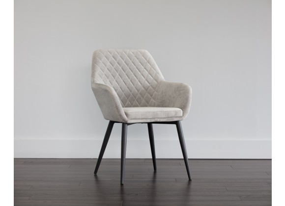 Jayna Dining Armchair - Black - Polo Club Stone - Lifestyle