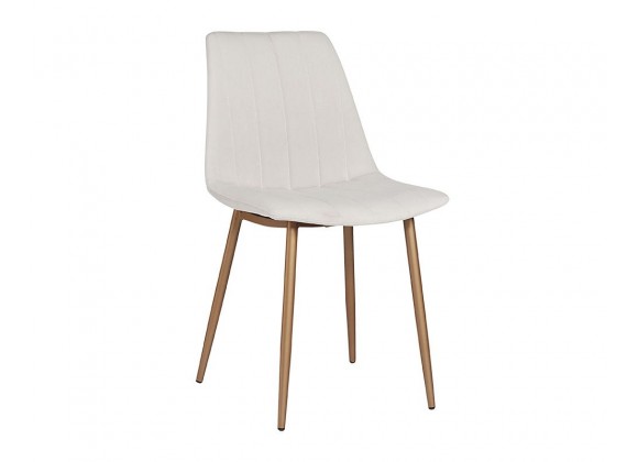 SUNPAN Drew Dining Chair - Champagne Gold - Antonio Linen, Frontview