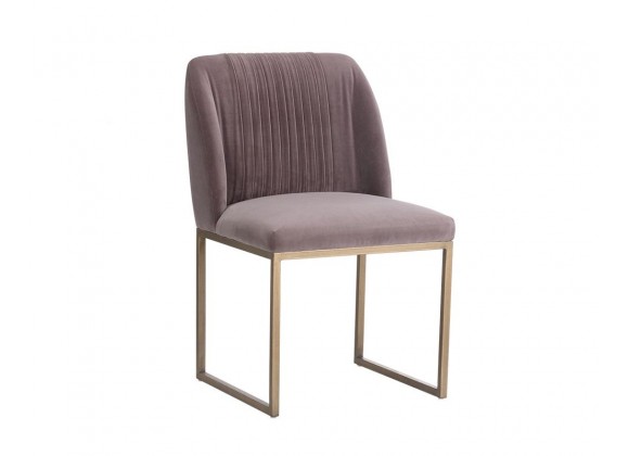 Nevin Dining Chair - Blush Purple/Merlot/Polo Club Muslin/Shadow Grey, Frontview