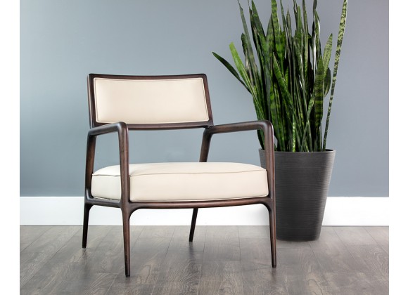 Sunpan Damien Lounge Chair - Dillon Cream - Lifestyle