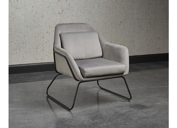 SUNPAN Watts Lounge Chair - Black - Antonio Charcoal/Polo Club Stone / Bravo Admiral, Lifestyle
