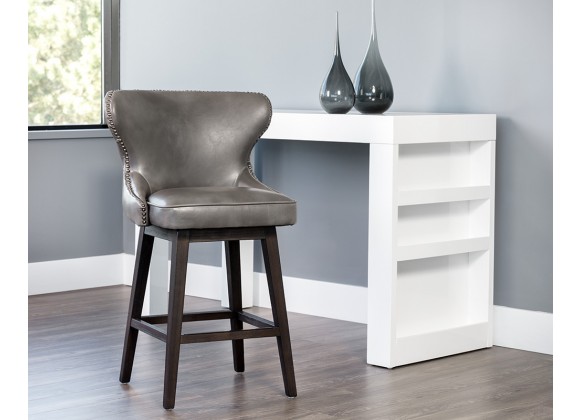 Ariana Swivel Counter Stool - Overcast Grey - Lifestyle