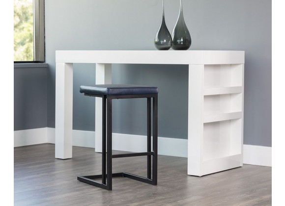 Sunpan Boone Counter Stool - Black - Bravo Admiral, Bravo Cognac, Bravo Cream, Champagne Gold - Onyx, Lifestyle