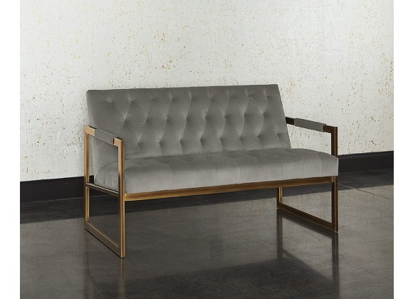 Sunpan Monde 2 Seater Lounge Chair - Antonio Charcoal - Lifestyle