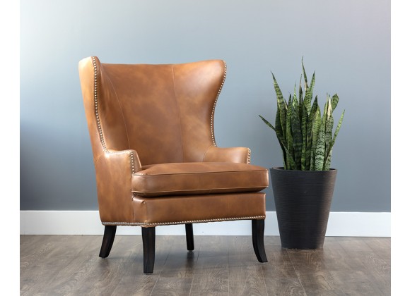 Royalton Lounge Chair - Tobacco Tan - Lifestyle