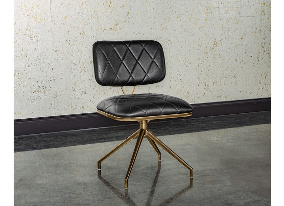 Virtu Swivel Dining Chair - Bravo Black - Lifestyle