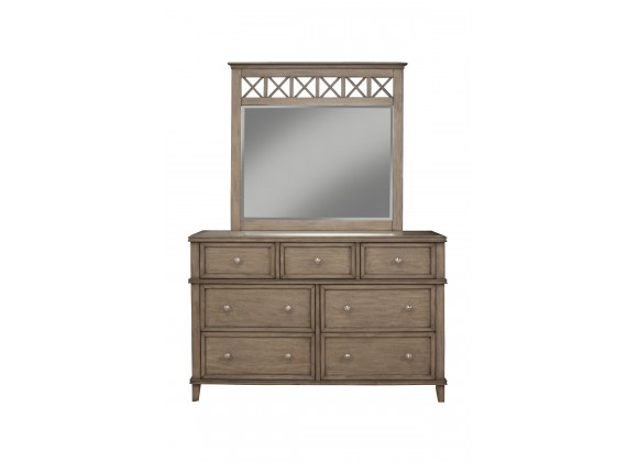 Alpine Furniture Potter Dresser in French Truffle - Front