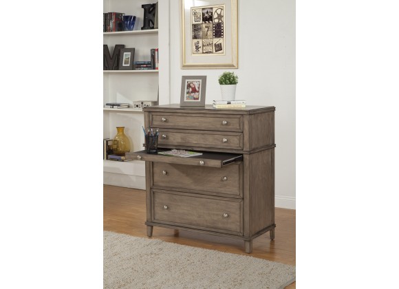 Alpine Furniture Potter Chest in French Truffle - Lifestyle 2