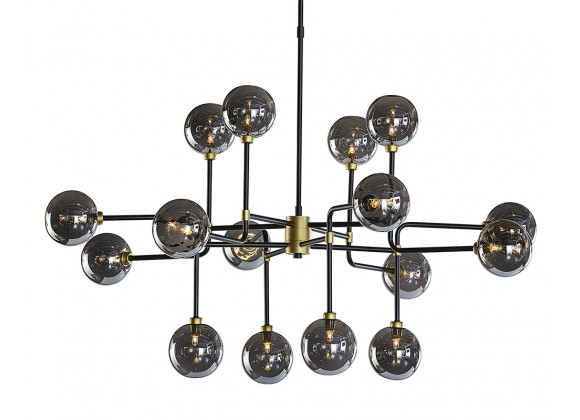 Deimos Chandelier - Large - Smoke Grey - Front