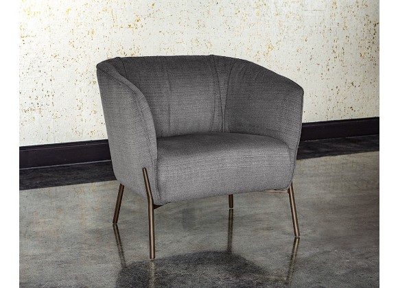  Sunpan Klein Lounge Chair - Zenith Graphite Grey - Lifestyle