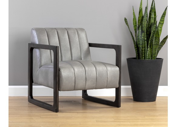 Sunpan Joaquin Lounge Chair In Bravo Metal - Lifestyle