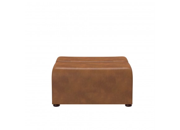 Cornell Modular - Ottoman - Tobacco Tan - Front