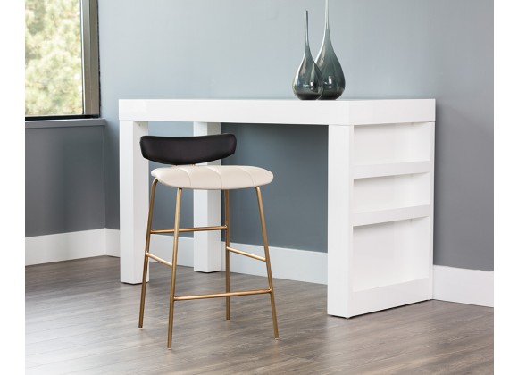 Lorelei Counter Stool - Dillon Cream / Dillon Black - Lifestyle