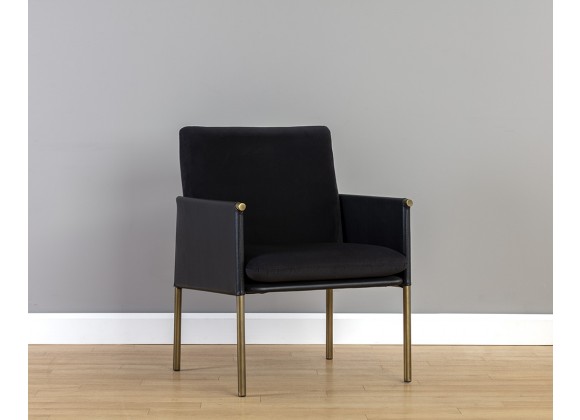Bellevue Lounge Chair - Abbington Black / Bravo Black - Lifestyle