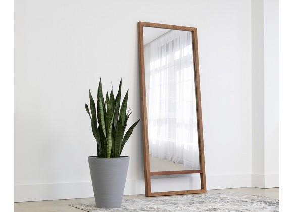 Sunpan Bridgeport Floor Mirror in Natural - Lifestyle