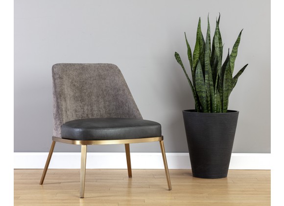Dover Lounge Chair - Bravo Portabella / Sparrow Grey - Lifestyle