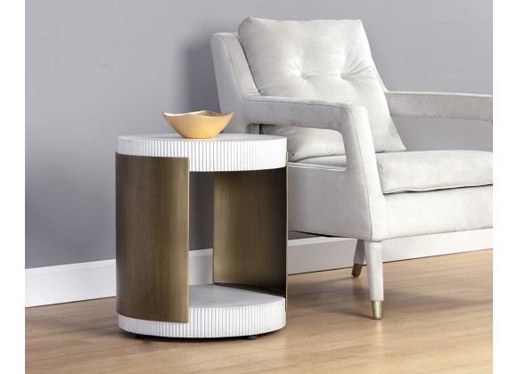 Sunpan Cavette End Table - Lifestyle