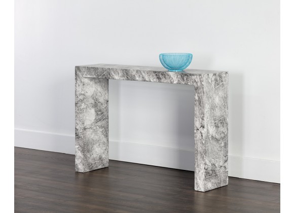 Axle Console Table - Marlble Look - Grey - Lifestyle