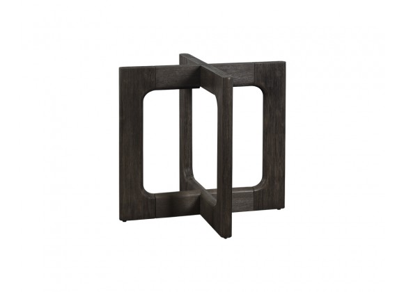 Sunpan Cypher Dining Table Base in Wood And Dark Brown - Base Frame