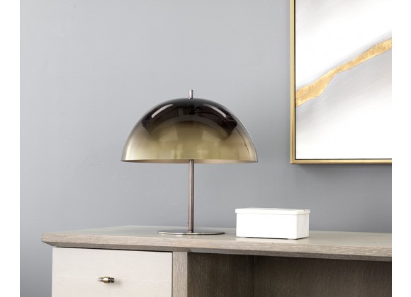 Sunpan Domina Table Lamp in Antique Brass And Black Ombre - Lifestyle 1