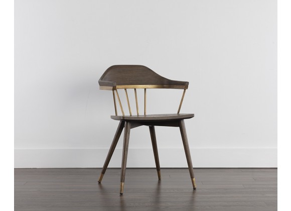  Sunpan Demi Dining Chair in Dark Brown - Lifestyle