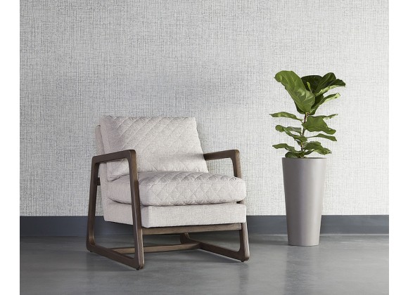 Sunpan Catalano Lounge Chair in Graph Fog - Lifestyle