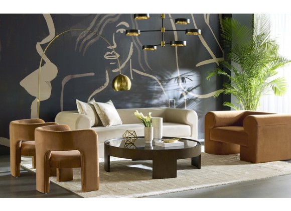 Sunpan Brunetto Coffee Table Large Brown - Lifestyle