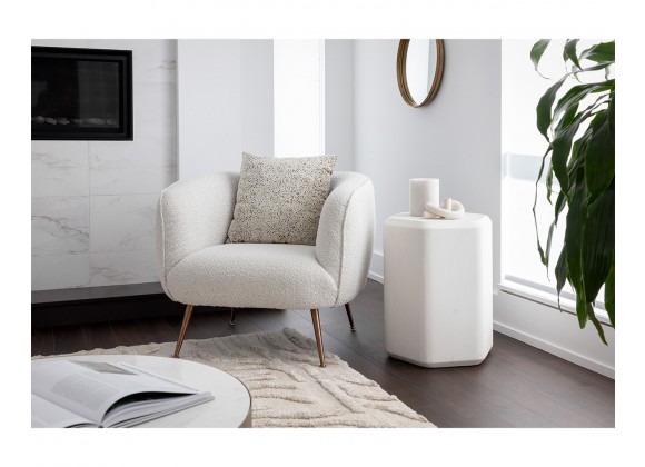 Cream shop borg chair