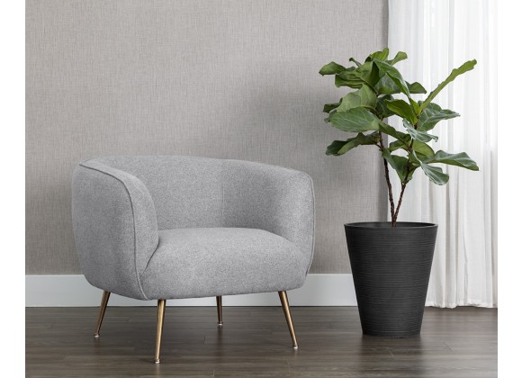 Amara Lounge Chair in Soho Grey - Lifestyle