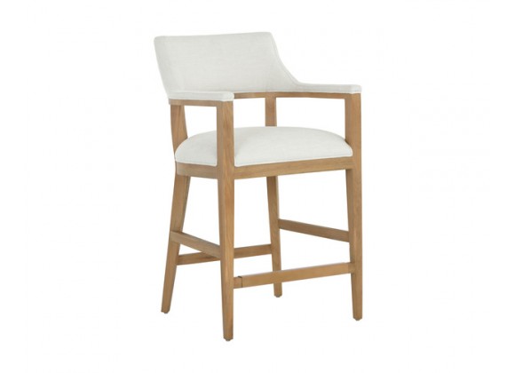 Sunpan Brylea Counter Stool Natural - Front Side Angle