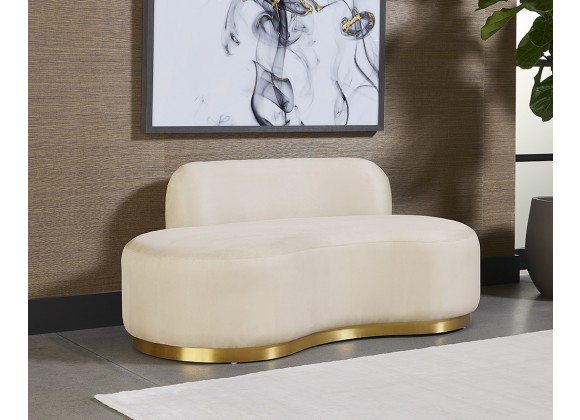 Sunpan Cassey Bench in Casablanca Cloud - Lifestyle 2
