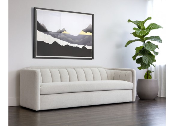 Sunpan Birrit Sofa in Alaska Noble Grey - Lifestyle