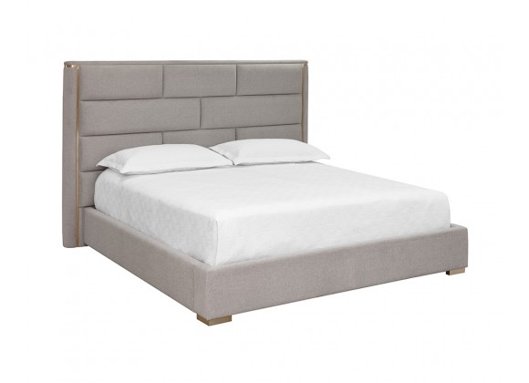 Sunpan Clara Bed In Ernst Sandstone - Angled