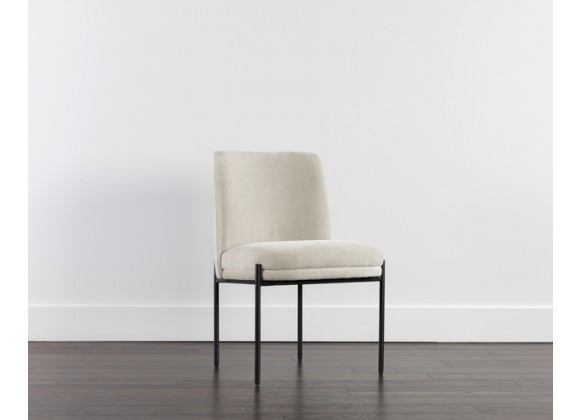 Sunpan Richie Dining Chair - Black Danny Ivory