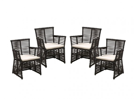 Sunset West Venice Dining Chair With Cushions - Set of 4