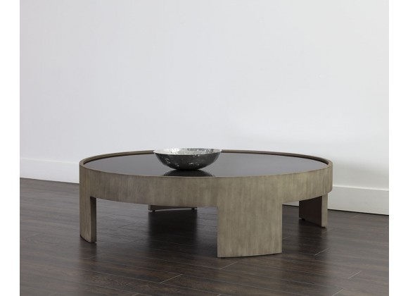 Sunpan Brunetto Coffee Table - Large - Ash Grey - Lifestyle