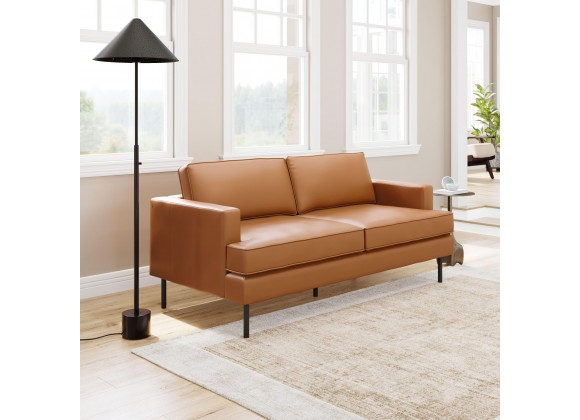 Zuo Modern Decade Sofa in Brown - Lifestyle 